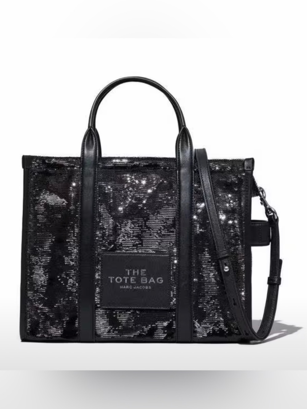 NWT Marc Jacobs The Sequin Medium Tote Bag - Black